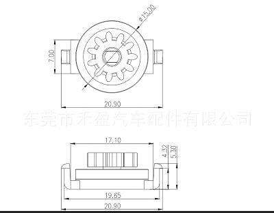 供应塑料阻尼齿轮HCL-12，阻力轮，阻尼器，汽车齿轮