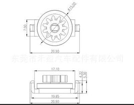 供应塑料阻尼齿轮HCL-12,阻力轮,阻尼器,汽车齿轮