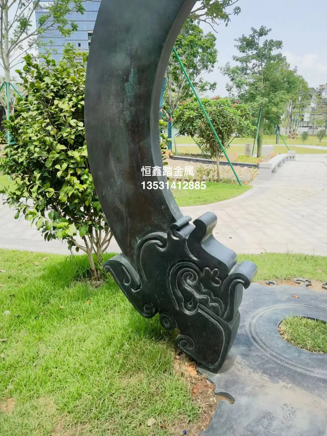 佛山手工锻造紫铜艺术拱门厂家/浮雕/手工锤纹