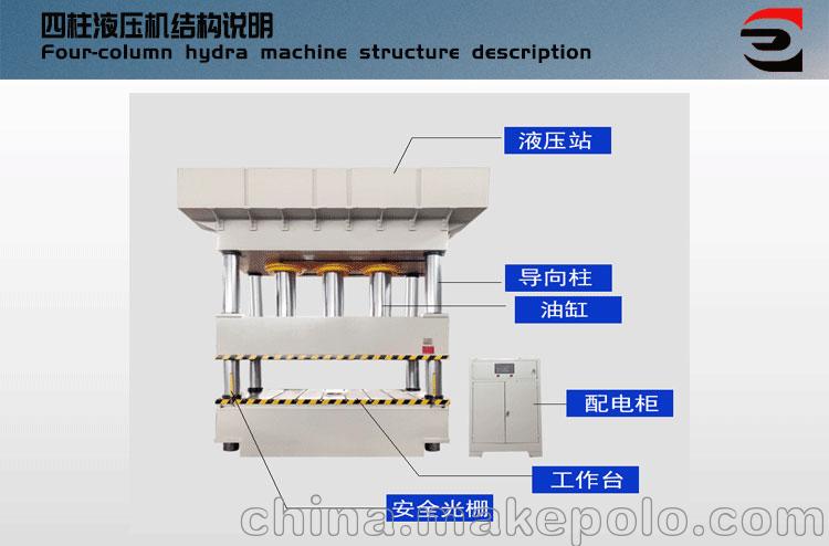 出售200吨四柱液压机 玻璃钢电缆线槽模压液压机 - 3