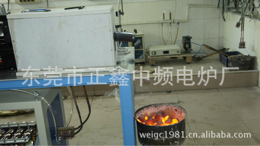 中频感应加热炉 熔炼炉 中频炉价格 100KW金属熔炼炉 熔金炉 - 2