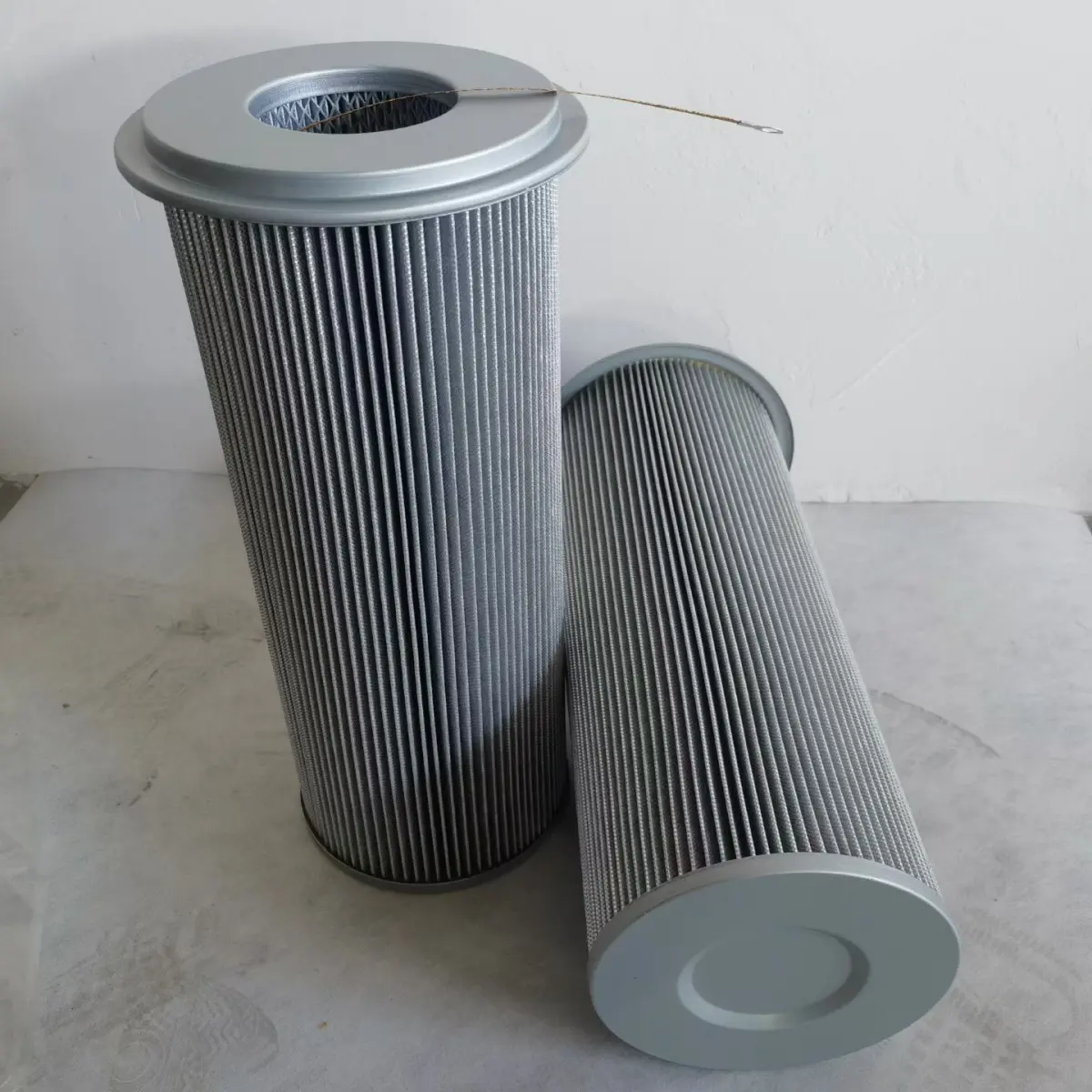 抛丸机打磨除尘滤筒 350×660法兰上装式工业粉尘过滤滤筒 - 2