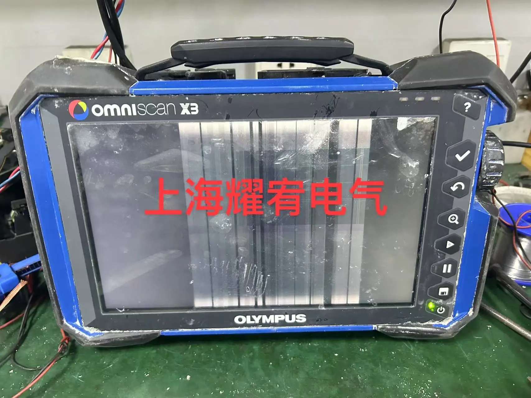 维修奥林巴斯超声波探伤仪开机屏幕没反应（当天修好） - 2