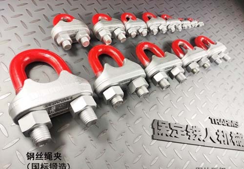 现货批发 模锻夹头 钢丝绳卡头 U型绳夹 船用五金索具 - 4