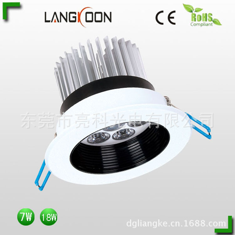 厂家供应冷锻LED天花灯 12WLED天花灯 冷锻散热器天花灯 - 2