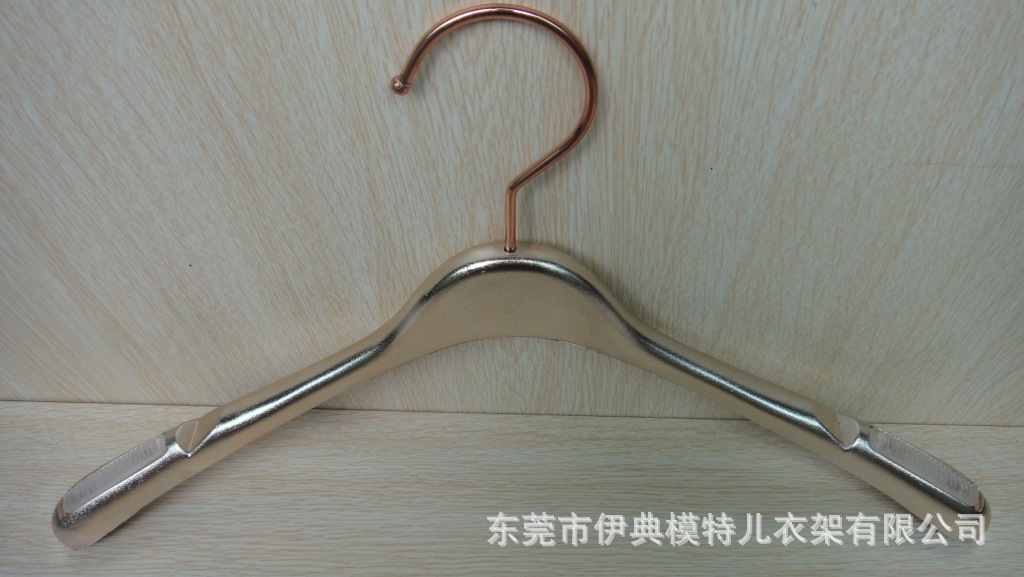 服装店电镀衣架、塑料电镀衣架、防滑电镀衣架、金色电镀衣架 - 3