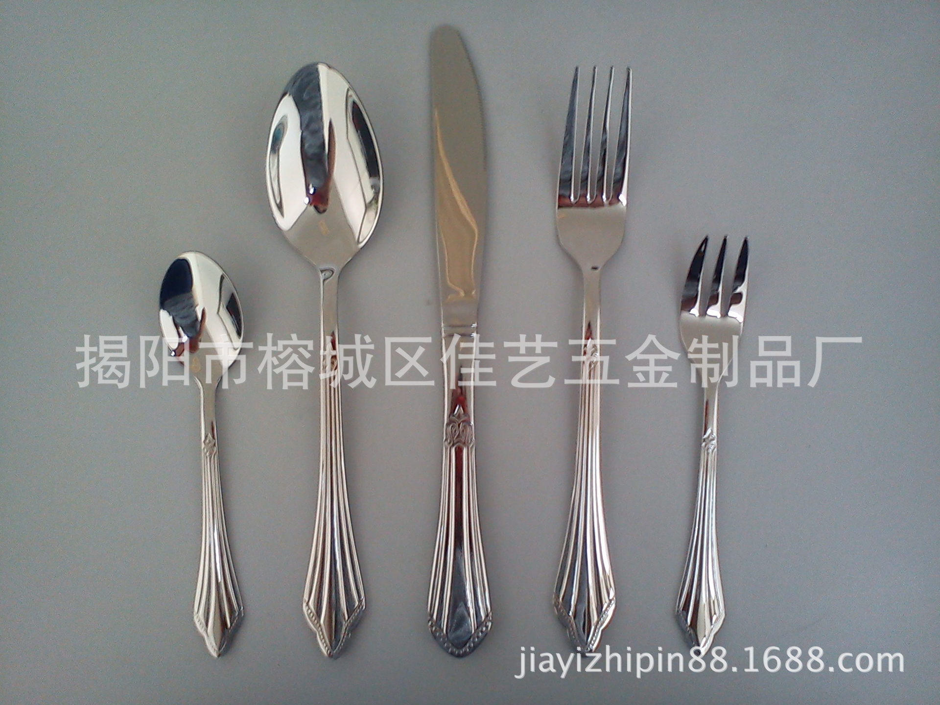 供应佳艺不锈钢餐具,礼品餐具刀叉勺 镀金西餐具 套装 - 2