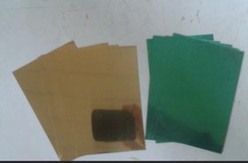 供应科斯琳双面抛光单面贴膜实验哈氏槽黄铜片-赫尔槽试片