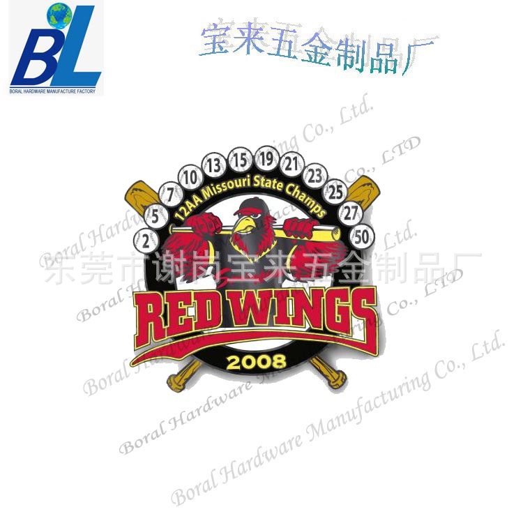 专业生产金属纪念奖章:海滩入色锌合金镀金纪念币 - 3