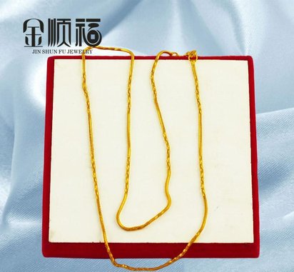 女士细项链 精美黄铜首饰仿金饰品 热卖爆款厂家直销电镀铜饰品