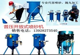 供应 南海浩荣 HR108P移动开放式喷砂机
