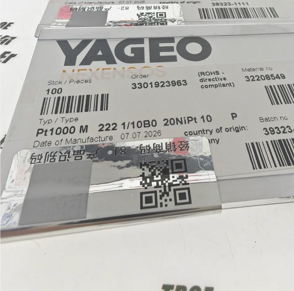 Yageo Pt1000 M222 1/10B 32208549温度传感器 - 2