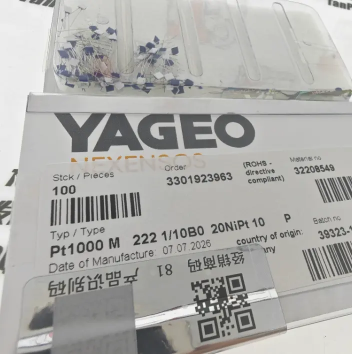 Yageo Pt1000 M222 1/10B 32208549温度传感器