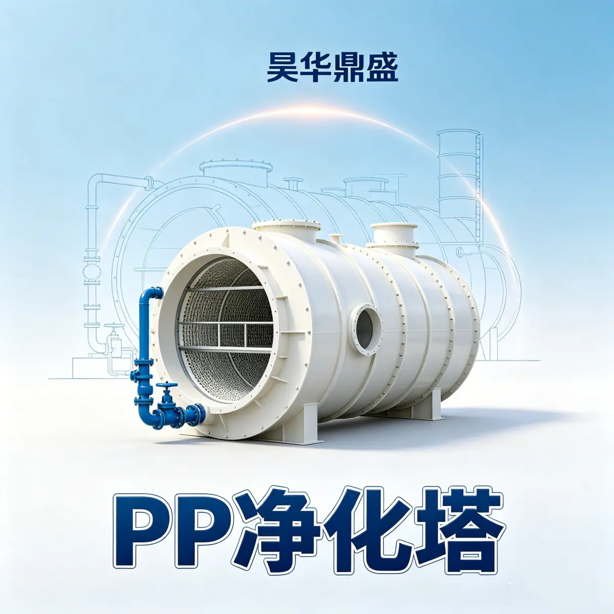 电镀PPH净化塔_PPH净化塔尾气处理设备_10000风量PPH净化塔