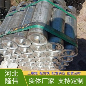 隆伟厂家不锈钢变槽角型托辊 无动力滚筒托辊