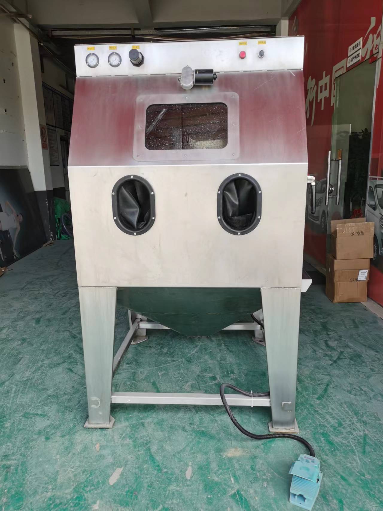 液体喷砂机手动打砂机湿式不锈钢变频喷砂 - 2