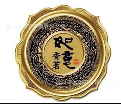 大量供应如意圆盘茶叶包装礼盒标牌 塑料电镀标牌