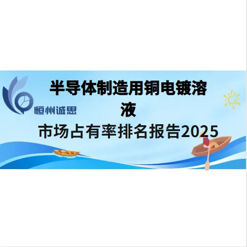 半导体制造用铜电镀溶液行业数据分析报告2025-恒州诚思