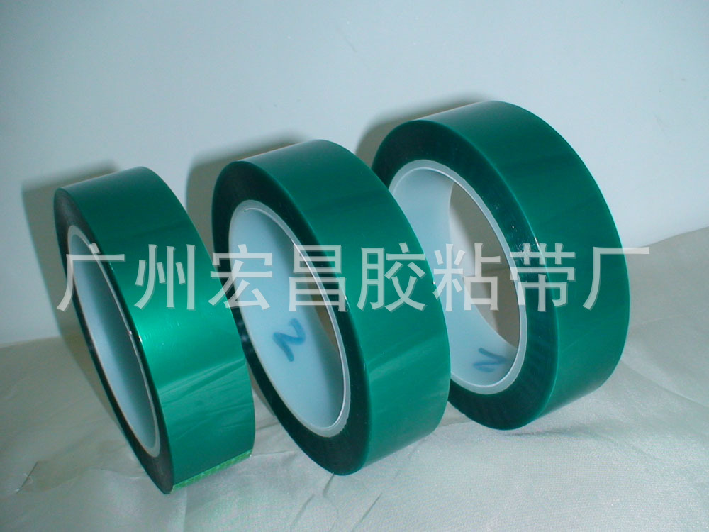 高温遮蔽胶带 绿色硅胶胶带 PET高温绿硅胶 线路板电镀保护胶带 - 4