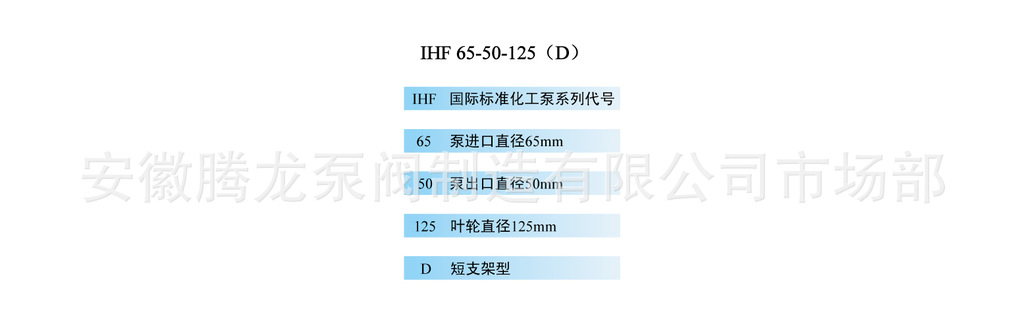 供应腾龙化工泵IHF65-50-125D耐酸碱泵 安徽腾龙泵阀制造有限公司 - 2