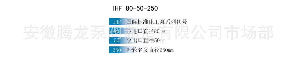 供应腾龙化工泵IHF80-50-250耐酸碱泵 安徽腾龙泵阀制造有限公司 - 2