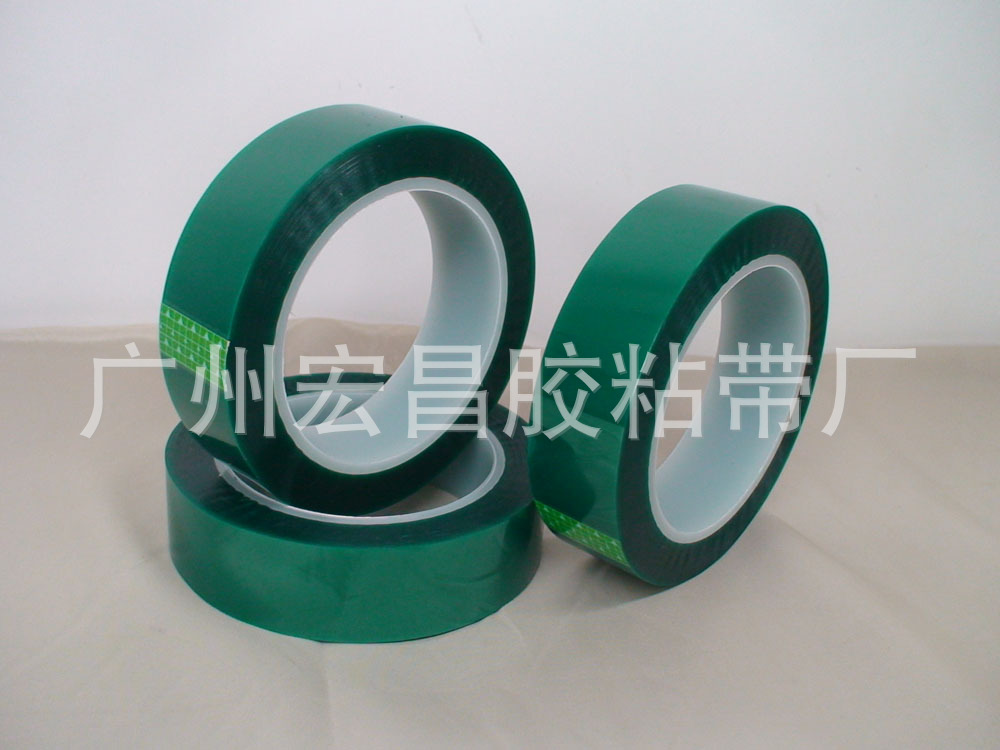 高温遮蔽胶带 绿色硅胶胶带 PET高温绿硅胶 线路板电镀保护胶带 - 2