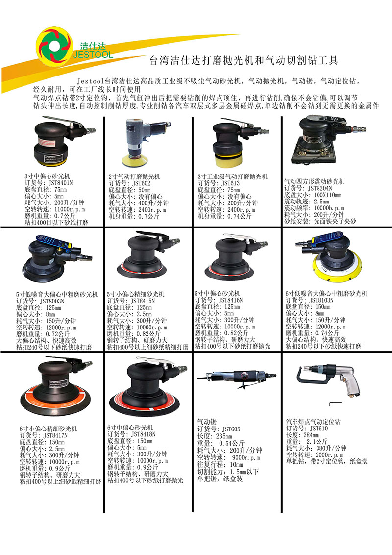 高品质工业级气动砂光机