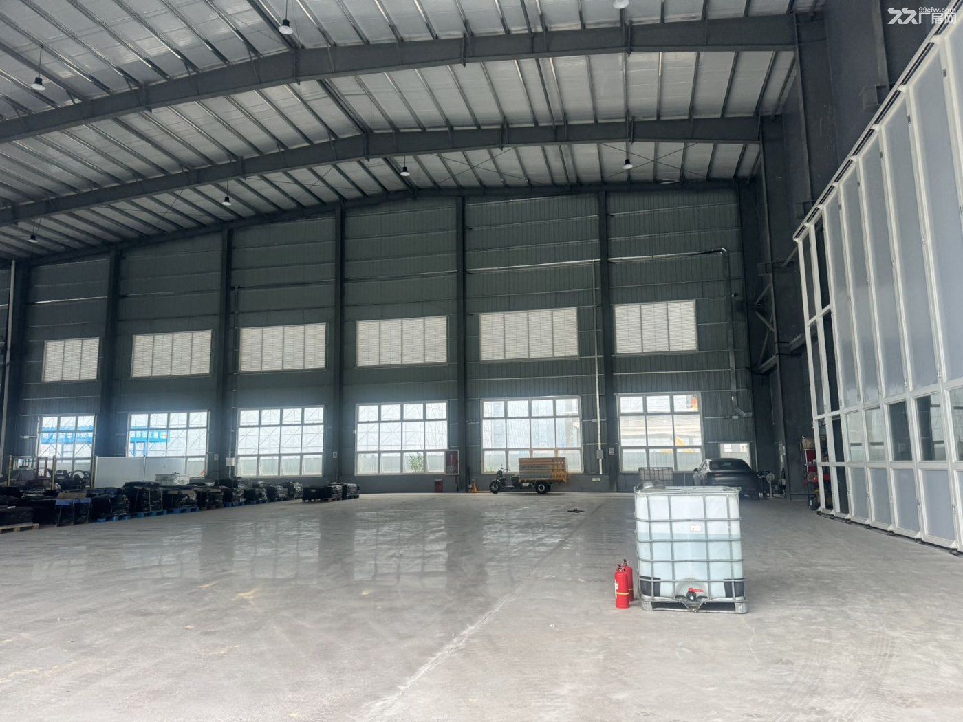 原房东滴水14.5米钢构厂房实际面积出租 证件齐全，金刚砂地坪，大车可 - 3