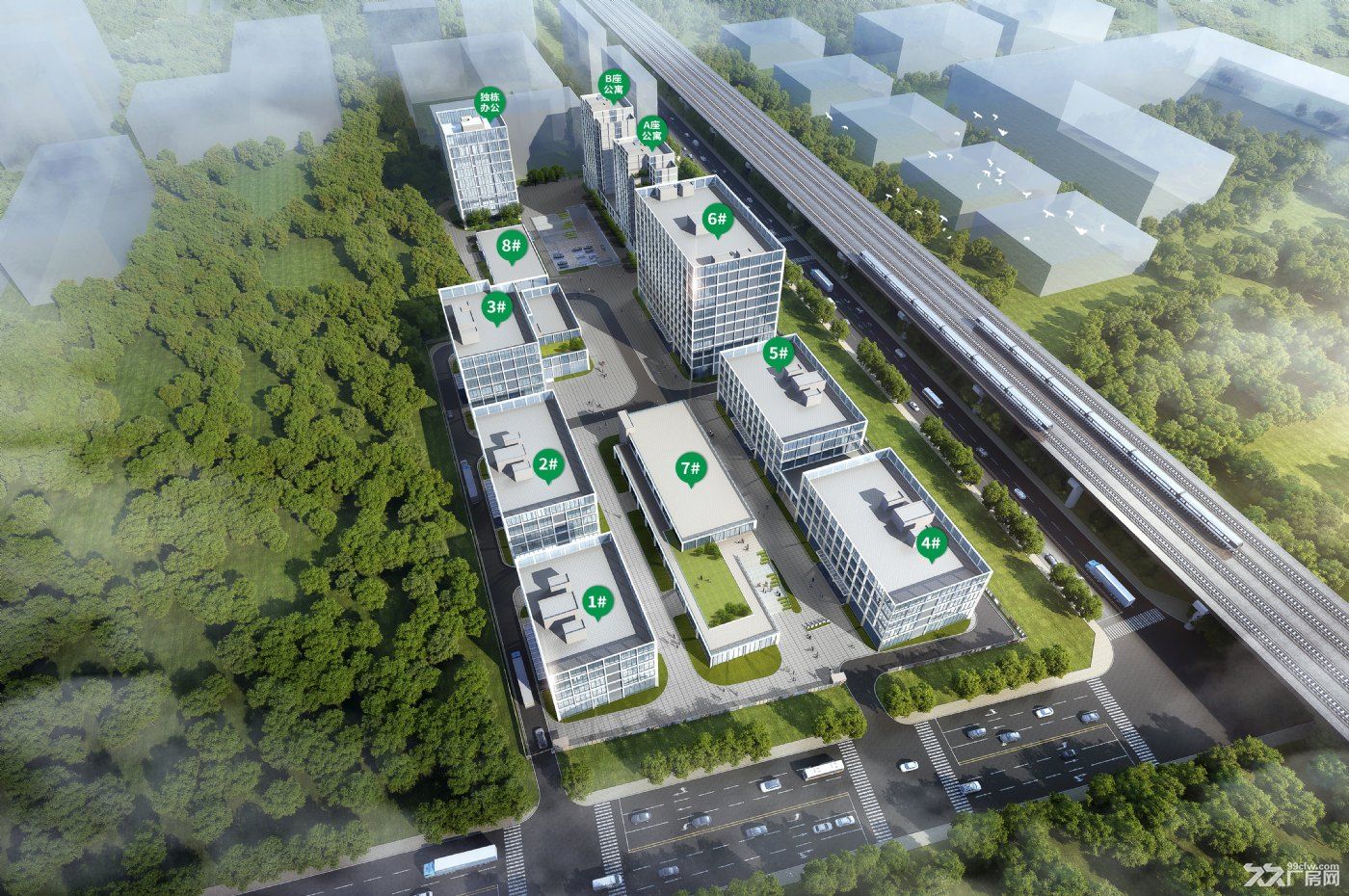 租售 草滩核心区域现房 全新玻璃幕墙采光好形象佳工业厂房 - 5