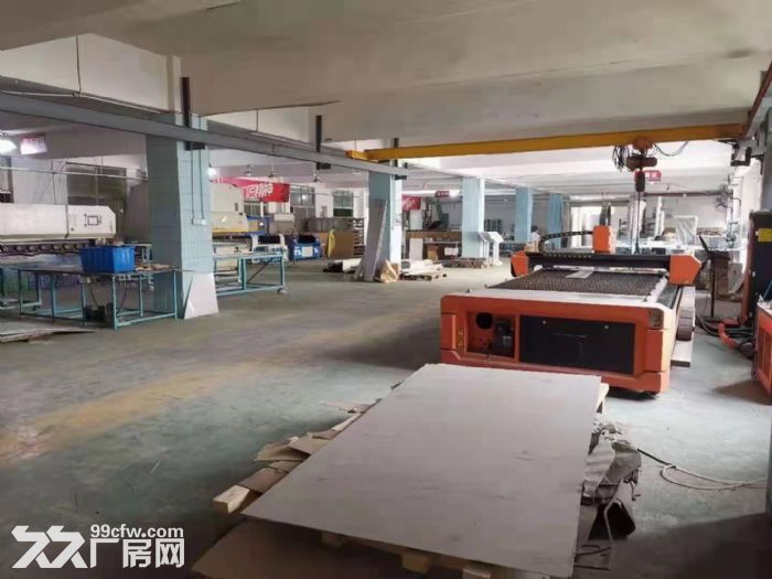 凤岗官井头靠龙岗独院一楼2000平厂房出租，带行车，交便便利