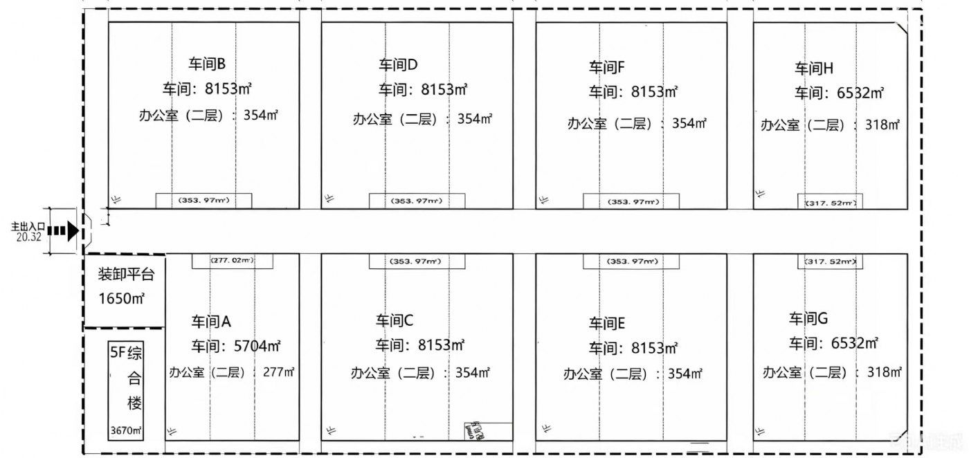 12块！高13米！独门独院钢结构单一层厂房 车间总面积：65000平 - 4