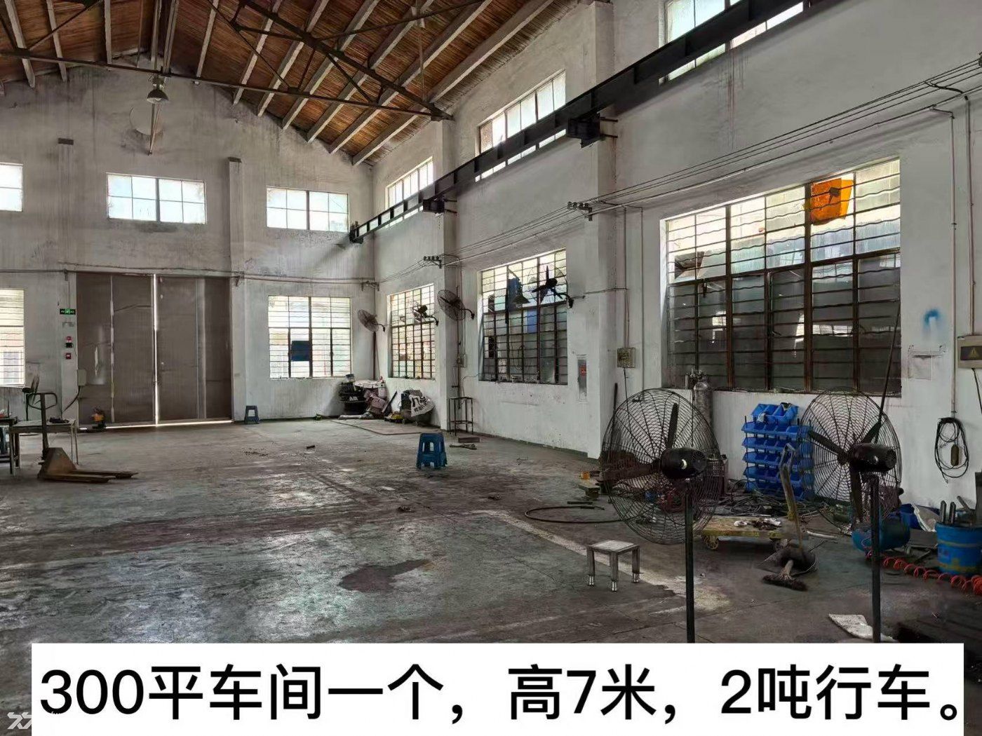 原房东直租｜无锡张泾工业园300㎡标准车间，层高7米，自带2吨现成行车