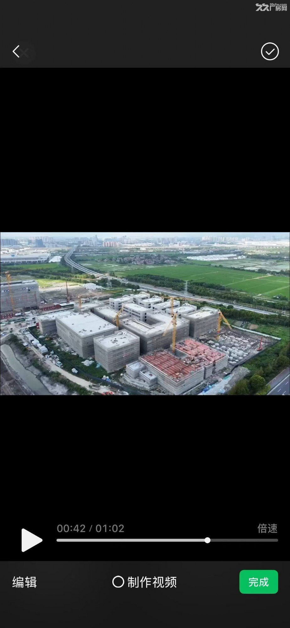 宁波江北保国寺高速路口二楼5.8米全新厂房出售
