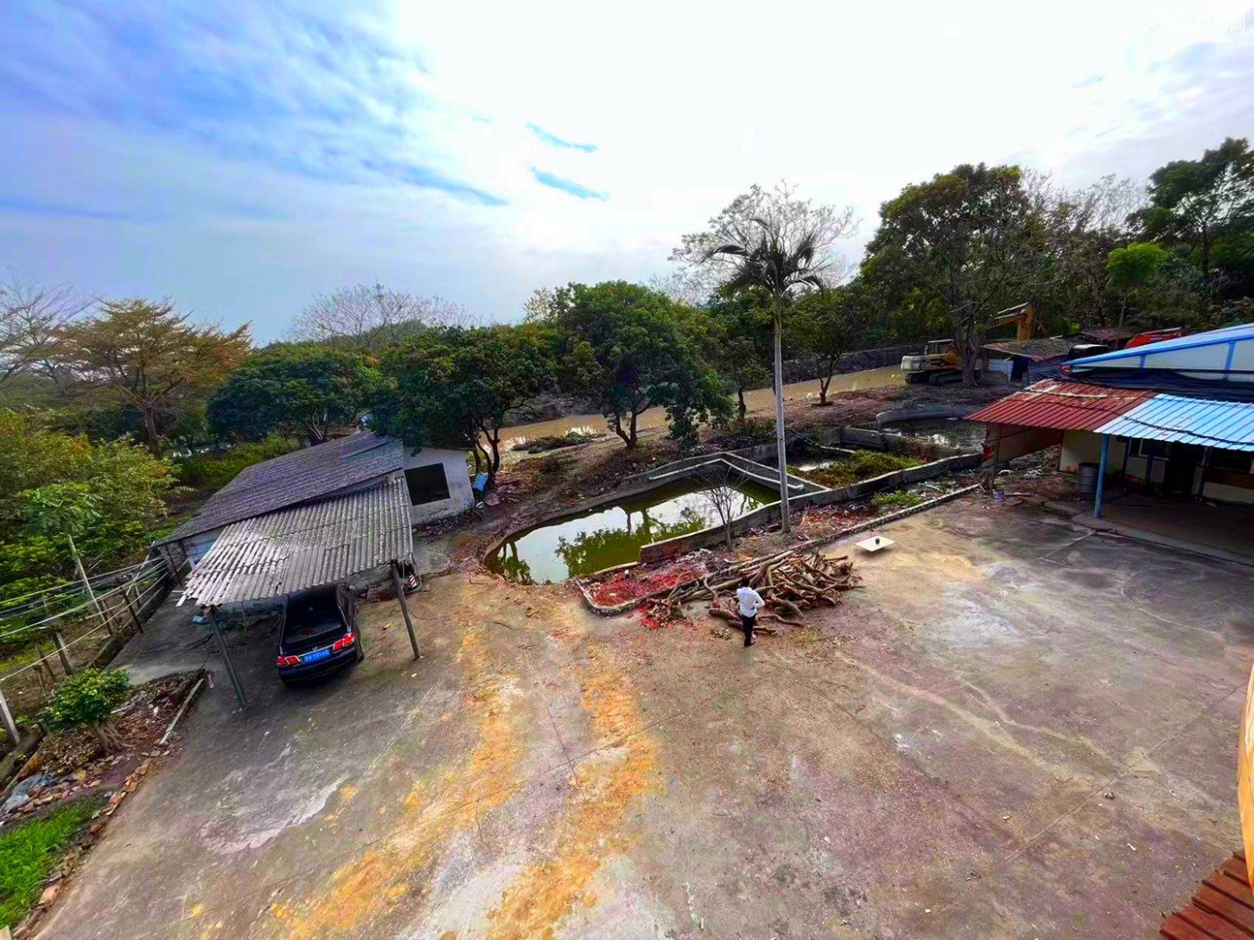 从化区城郊横江墟附近7亩土地700平方房屋鱼塘出租 - 2
