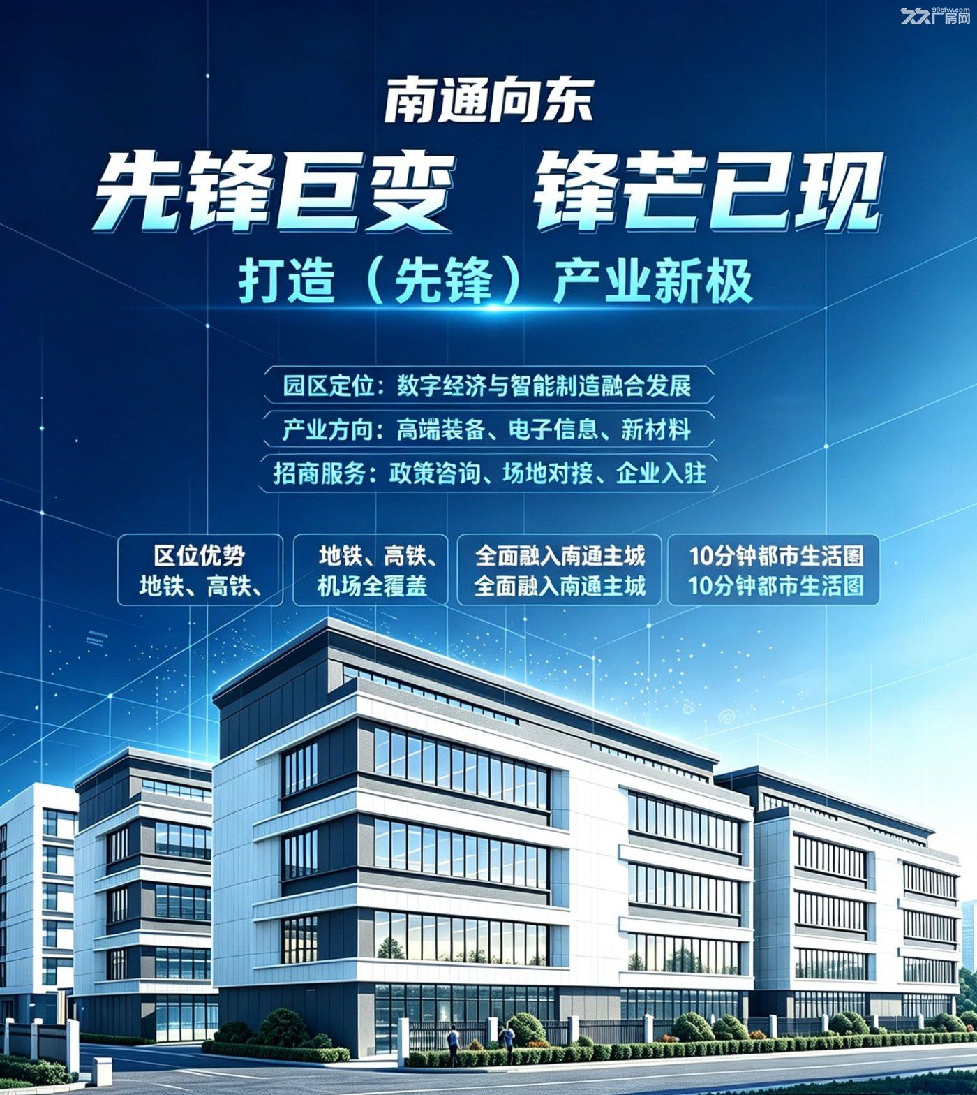 【重磅】南通通州区首家、唯一坐拥地铁+高铁+双机场四维立体交通的产业园区落地 - 3