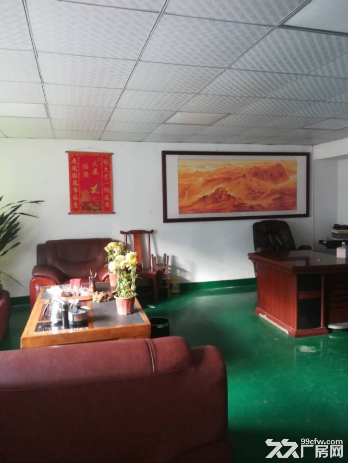 凤岗竹塘出租一楼消防水电齐全厂房800平，近主干道 - 2