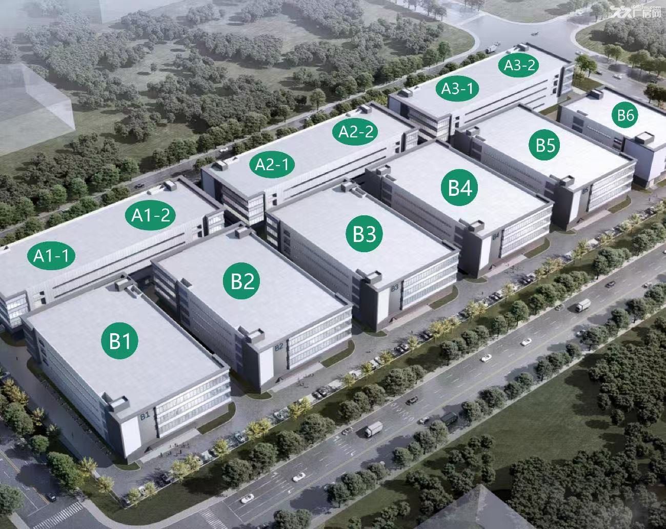 杭州下沙大学城北 13万方标准厂房 可分租