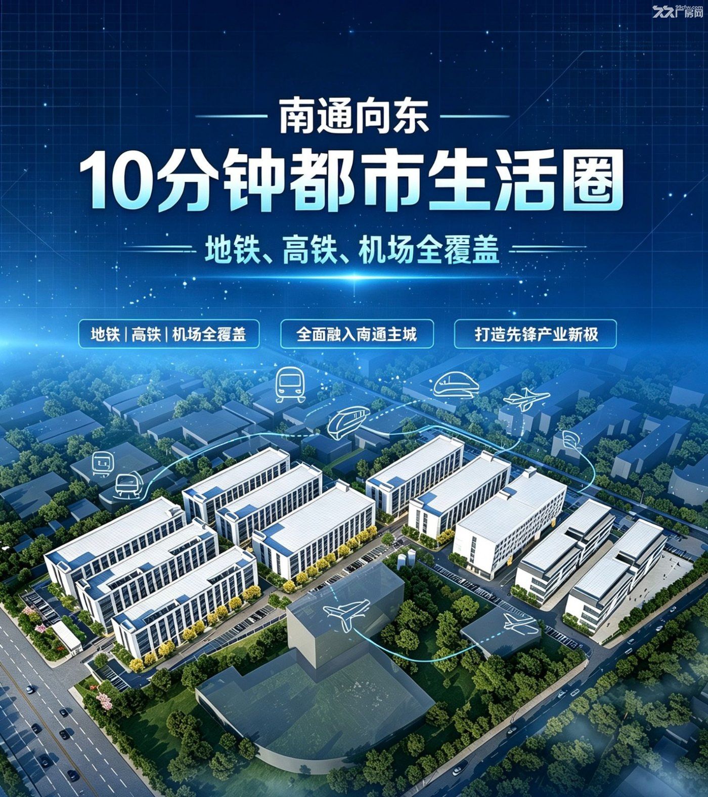 【重磅】南通通州区首家、唯一坐拥地铁+高铁+双机场四维立体交通的产业园区落地 - 5
