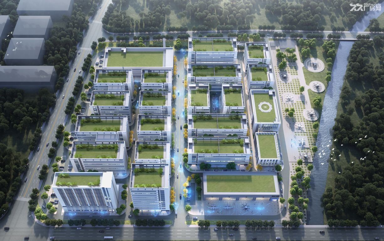 广州独栋厂房+3字头4层带花园+M1国有红本50年产权