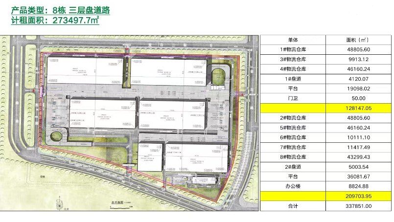 北京平谷区高标仓丙一类仓库出租 可租264700㎡
