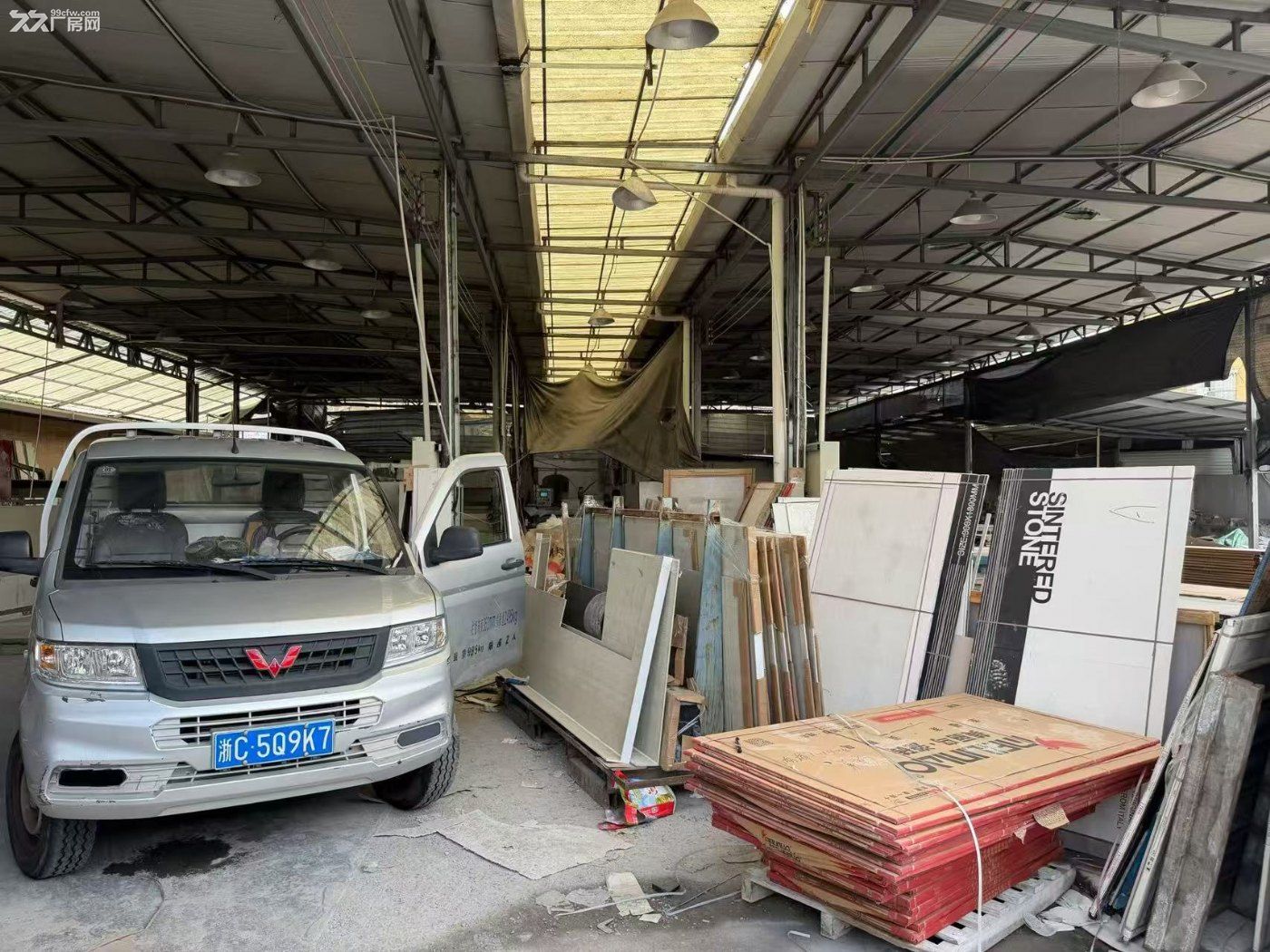 温州北站黄田千石工业区厂棚1200平米招租