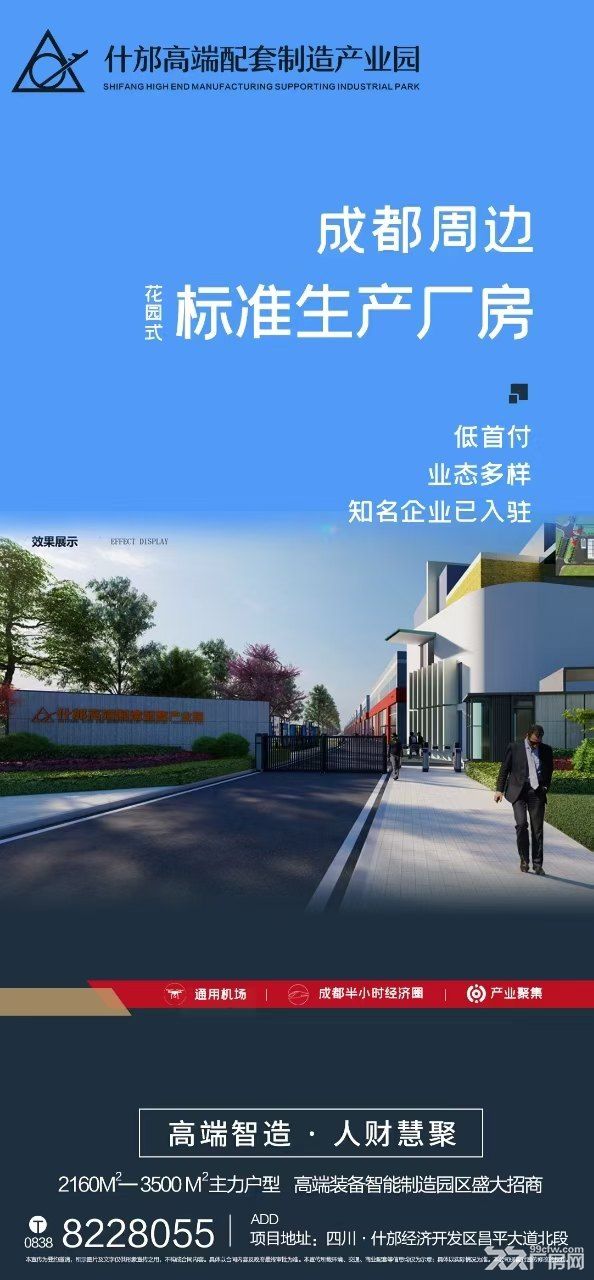 什邡50年产权单层钢结构厂房出售 - 2