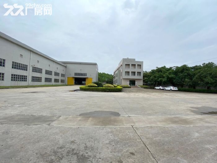 宝安松岗高速出口原房东厂房,2栋9000平单层钢构厂房,9米高,可分租 - 5