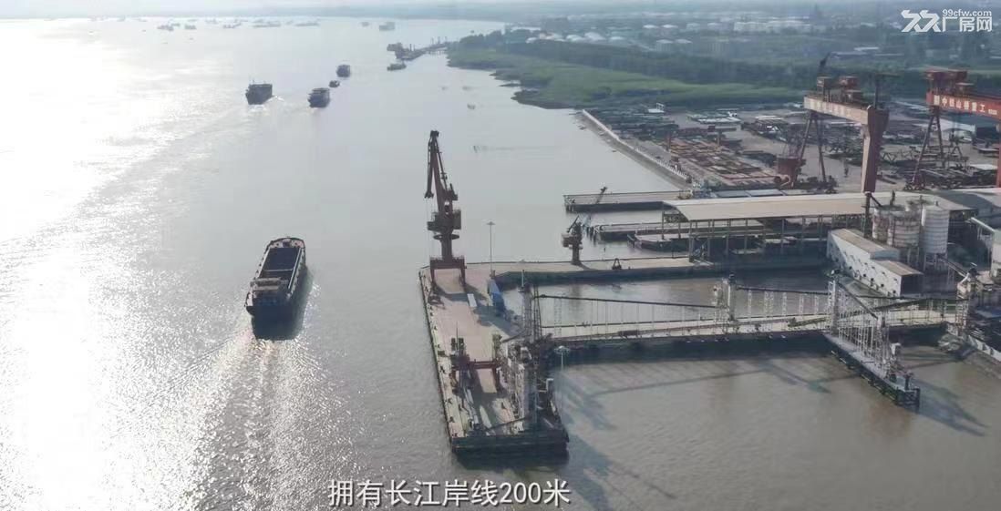江苏南通市55000方单层钢架厂房和长江主航道万吨码头出租 - 8