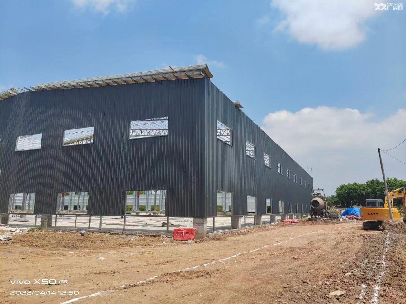 惠州博罗园洲新建重型钢结构厂房出租  2栋滴水12.5米带牛角 - 2