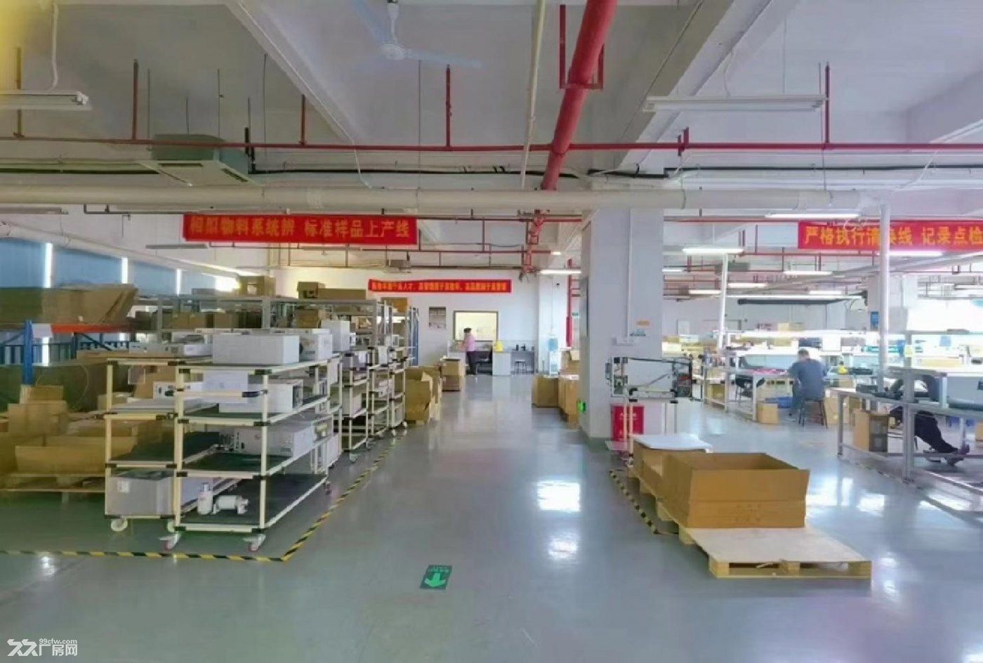深圳石岩塘头新出楼上2500平厂房出租，带装修 - 4
