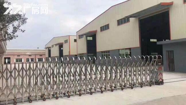 花都狮岭附近秀全新华工业园区独院标单一层厂房15000平，可分租，小污染可入