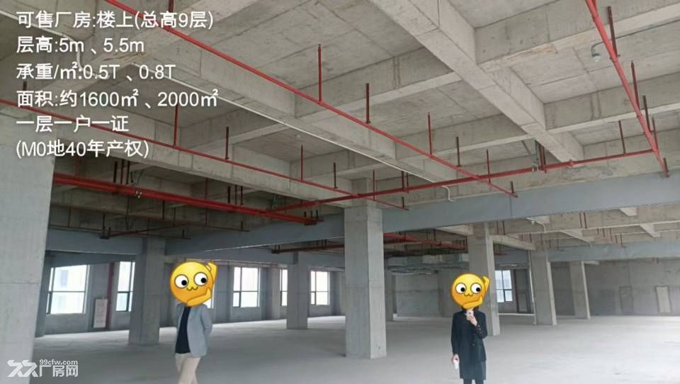 珠海高新区红本分层厂房1600㎡/户，40年产权，一层一户 - 2