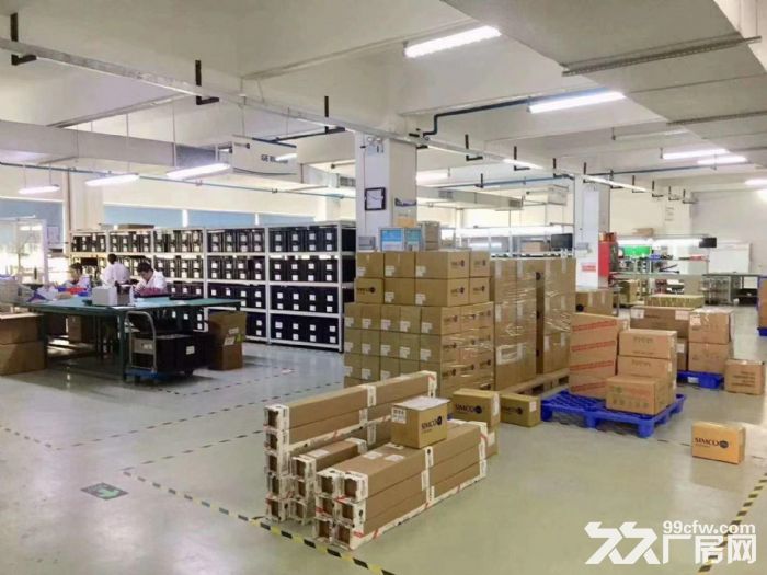 沙井新桥高速口村委独院4500平厂房招租，高6米，精装办公室、仓库，空地大 - 7