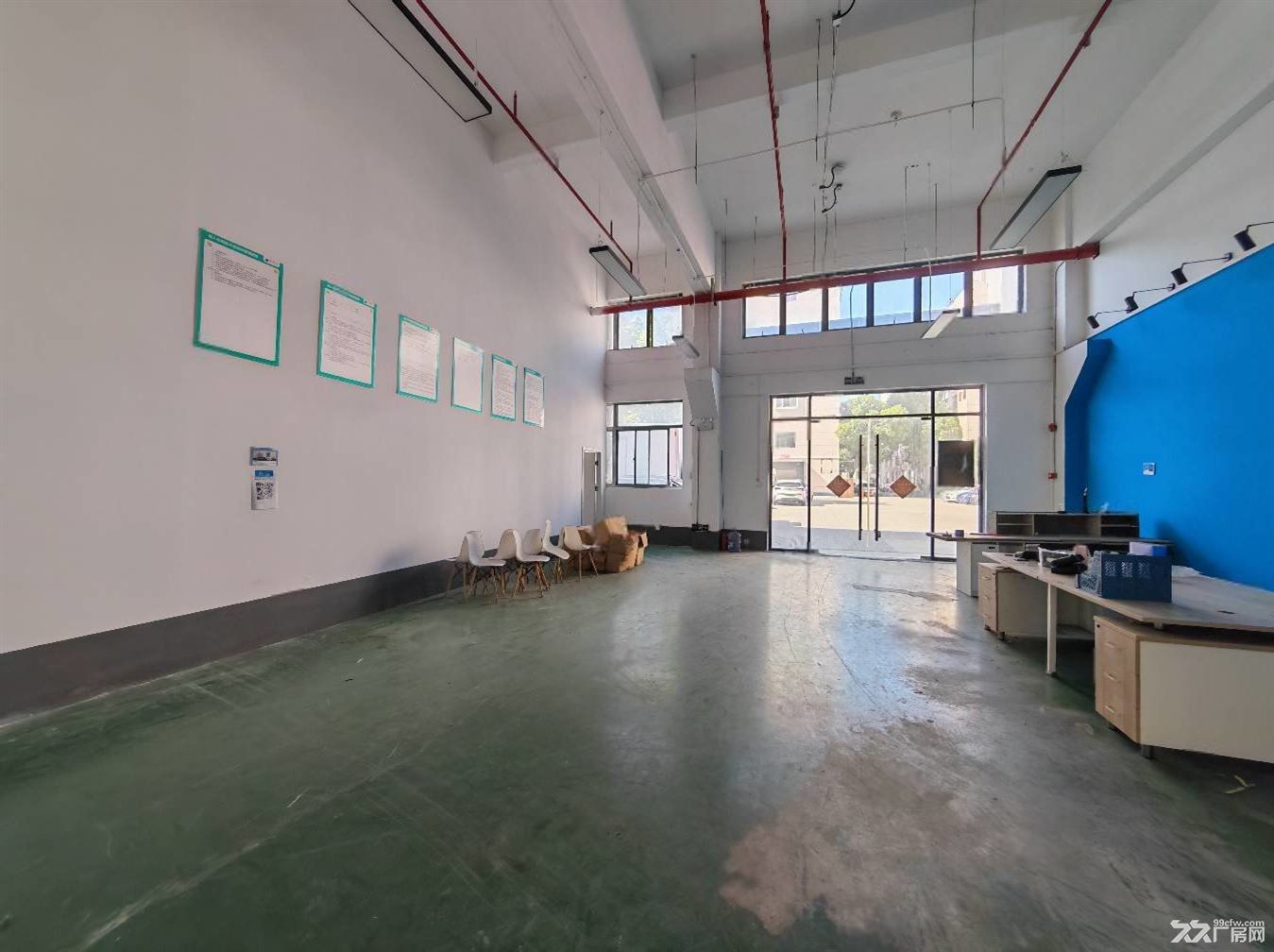 物业出租:徐泾新空不一楼300平.层高7米,园区配套食堂宿舍可加工生产 - 4